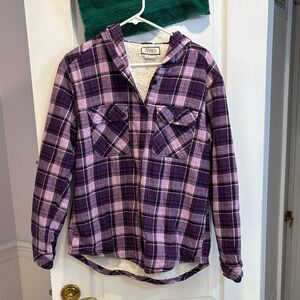 Boston Traders Purple Plaid Women's Jacket